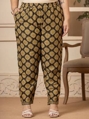  cotton olive ethnic motifs plus size kurta dupatta pant set 5