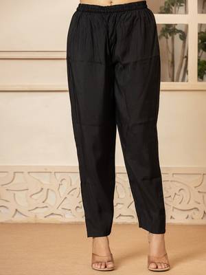Yufta black embroidered a-line kurta dupatta pant set 5