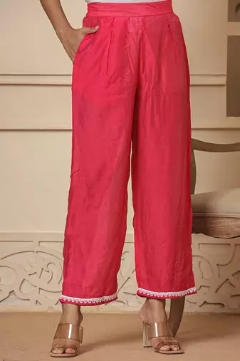  pink chanderi silk tie dye co-ord set
