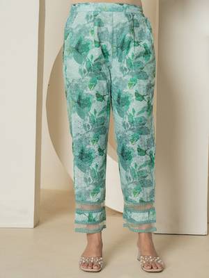  sea green cotton schiffli co-ord set with lace detailing 5