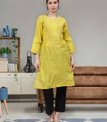 Green cotton lucknowi chikankari kurta