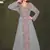 Grey color Full Sleeves Handmade Moroccan Kaftan