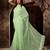 Trendmalls Parrot Green Woven Silk Saree for Women