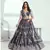 Grey Heavy Embroidery Net Semi Stitch A Line Lehenga With Blouse