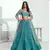 Emerald Green Heavy Embroidery Net Semi Stitch A Line Lehenga With Blouse