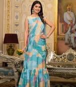 Rama Green Gorgeous Ready to Wear Without Blouse