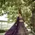 Dark Purple Georgette Sequance Embroidery Work Heavy Looks Bridal Lehenga For Ceremonial Looks