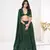 Green Georgette Sequence Embroidery Work Heavy Looks Bridal Lehenga For Ceremonial Looks