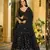 Black Georgette Sequence Embroidery Work Heavy Looks Bridal Lehenga For Ceremonial Looks