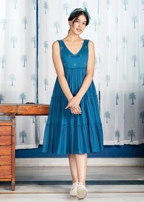 Women's Reyon Printed Kurti Dress for Women 1