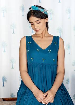 Women's Reyon Printed Kurti Dress for Women 2