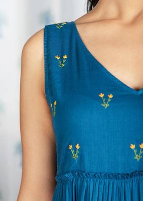 Women's Reyon Printed Kurti Dress for Women 3
