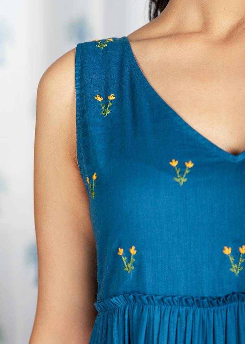 Women's Reyon Printed Kurti Dress for Women