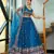 Turquoise Net Sequance Embroidery Work Heavy Graceful Looks Beautiful Wedding Ceremony Lehenga Choli