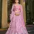 Pink Silk Net Sequance Embroidery Work Heavy Graceful Looks Beautiful Wedding Ceremony Lehenga Choli