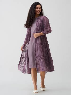 Trendmalls Women's Purple Western Wear Dress for women 6