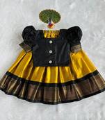 Baby girl art silk readymade lehenga choli and dupatta set