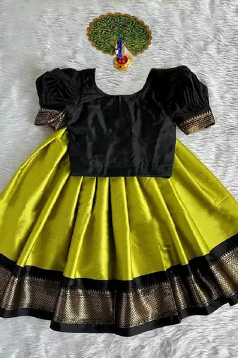 Baby girl art silk readymade lehenga choli 