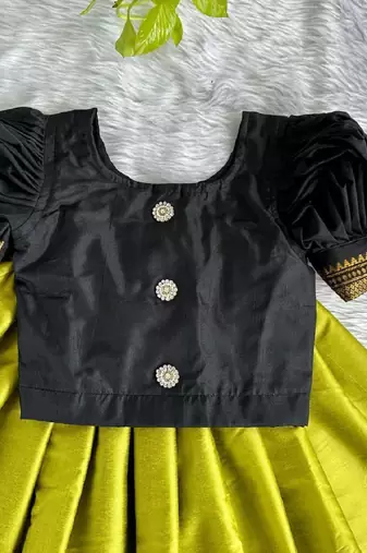Baby girl art silk readymade lehenga choli 