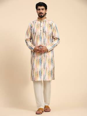 Multi color viscose cotton digital print kurta  1