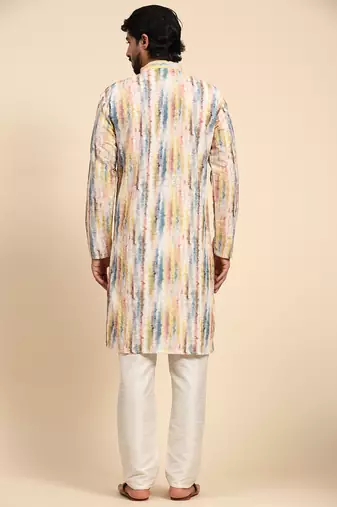 Multi color viscose cotton digital print kurta 