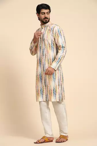 Multi color viscose cotton digital print kurta 