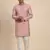 Pink viscose rayon self weaved kurta