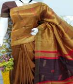 Bhagalpuri Pure Raw Silk Saree With Blouse 