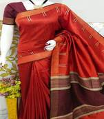 Bhagalpuri Pure Raw Silk Saree With Blouse 