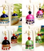 Quilled hanging  jhumkas 1