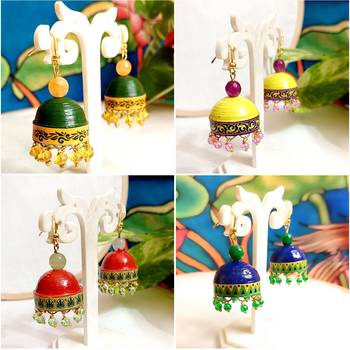 Quilled hanging  jhumkas 2 1