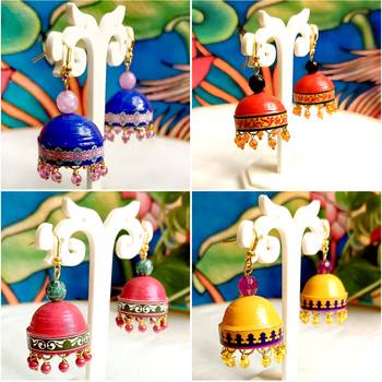 Quilled hanging  jhumkas 3 1