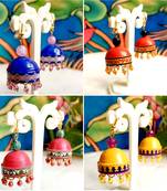 Quilled hanging  jhumkas 3