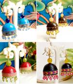 Quilled hanging  jhumkas 4