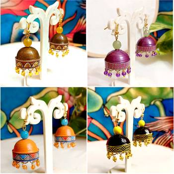 Quilled hanging  jhumkas 5 1