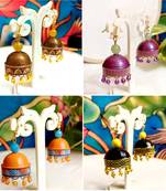 Quilled hanging  jhumkas 5