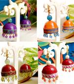 Quilled hanging  jhumkas 6