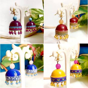Quilled hanging  jhumkas 8 1