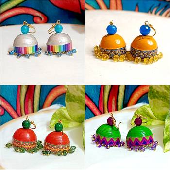 Quilled hanging  jhumkas 10 2