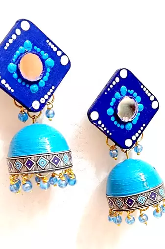 Quilling jhumkas  2