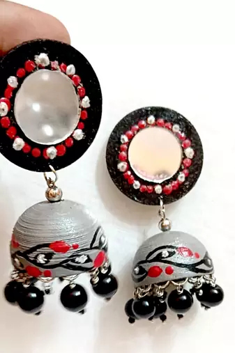 Quilling jhumkas  3