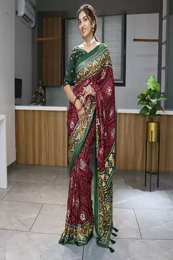 New Arrival Soft Tussar Silk Blend Saree