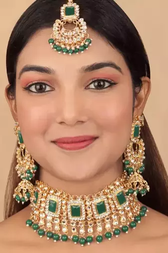 Kundan choker necklace set