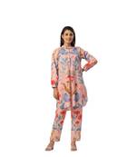Jaipur rang peach floral co-ord set