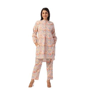 Jaipur rang small floral jaal co-ord set 1