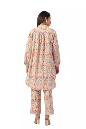Jaipur rang small floral jaal co-ord set