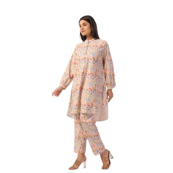 Jaipur rang small floral jaal co-ord set 3