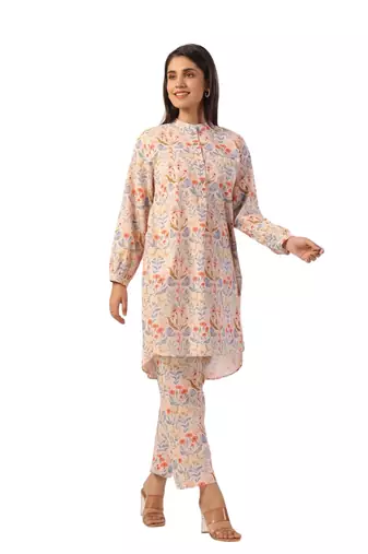 Jaipur rang small floral jaal co-ord set