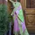 Green And Lavender Weaving Silk Blend Saree
