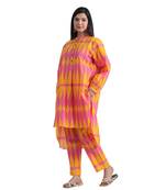 Jaipur rang kilim pink yellow co-ord set